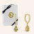 "The Charmer" 1.8CTW Pear Cut Charm Pave Hoop Earrings