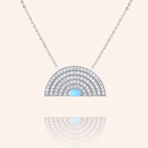 "Inner Beauty" 2.3CTW Pave Rainbow Pendant Necklace