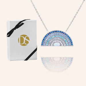 "Inner Beauty" 2.3CTW Pave Rainbow Pendant Necklace