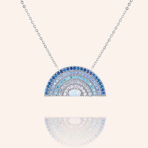 "Inner Beauty" 2.3CTW Pave Rainbow Pendant Necklace