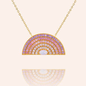 🎁 "Inner Beauty" 2.3CTW Pave Rainbow Pendant Necklace (100% off)