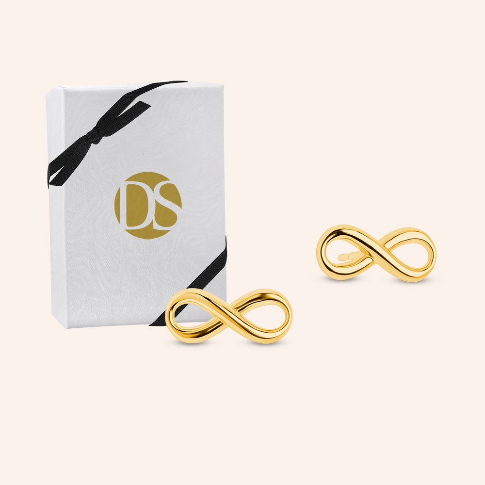 Authentic Tiffany 18k Gold Infinity Earrings | eBay