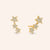 "Stardust" 0.4CTW Sterling Silver Pave Stars Stud Earrings