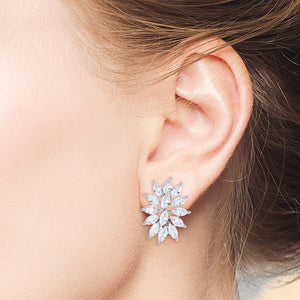 "Bloom" 16.8CTW Marquise Cut Statement Earrings