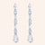 "Callisto" 11.9CTW Mixed-cuts Linear Dangle Earrings