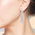 "Dixie" 15.3CTW Pear & Marquise Cut Leaf Linear Dangle Earrings