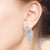 "Misty" 9.5CTW Marquise Cut Leaf Statement Earrings