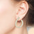 "Mirabelle" 28CTW Baguette 1.4" Front Back Earrings