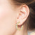 "Celine" 13.2CTW Round & Baguette Cut 1" Hoop Earrings