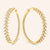 "Tiffany" 10CTW Round & Baguette Cut 2" Hoop Earrings