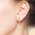 "Bambina" 2.6CTW Round & Baguette Cut Dangle Earrings