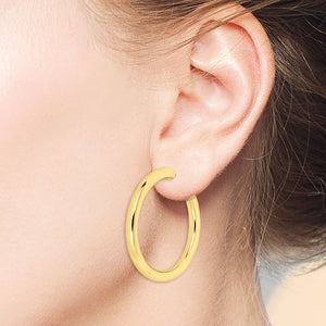 "The Solana Trio" Set of 3 High Polished Hoop Earrings