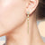 "Down the Line" 8.3CTW Baguette Linear Dangle Earrings