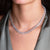 "Paige" 19.2CTW Marquise Cut Statement Tennis Necklace - Includes Extender