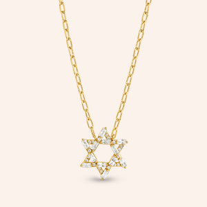 "My Magic" 1.9CTW Baguette Star Pendant Necklace