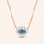 "Clairvoyance" 2.1CTW Baguette Evil Eye Pendant Necklace