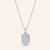 "Tabitha" 1.3CTW Pave & Baguette Tag Pendant Necklace