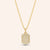 "Tabitha" 1.3CTW Pave & Baguette Tag Pendant Necklace