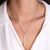 "Jade" 4.2CTW Bezel Set Baguette Bar Pendant Necklace