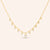 "Radiance" 3.8CTW Baguette Station Necklace