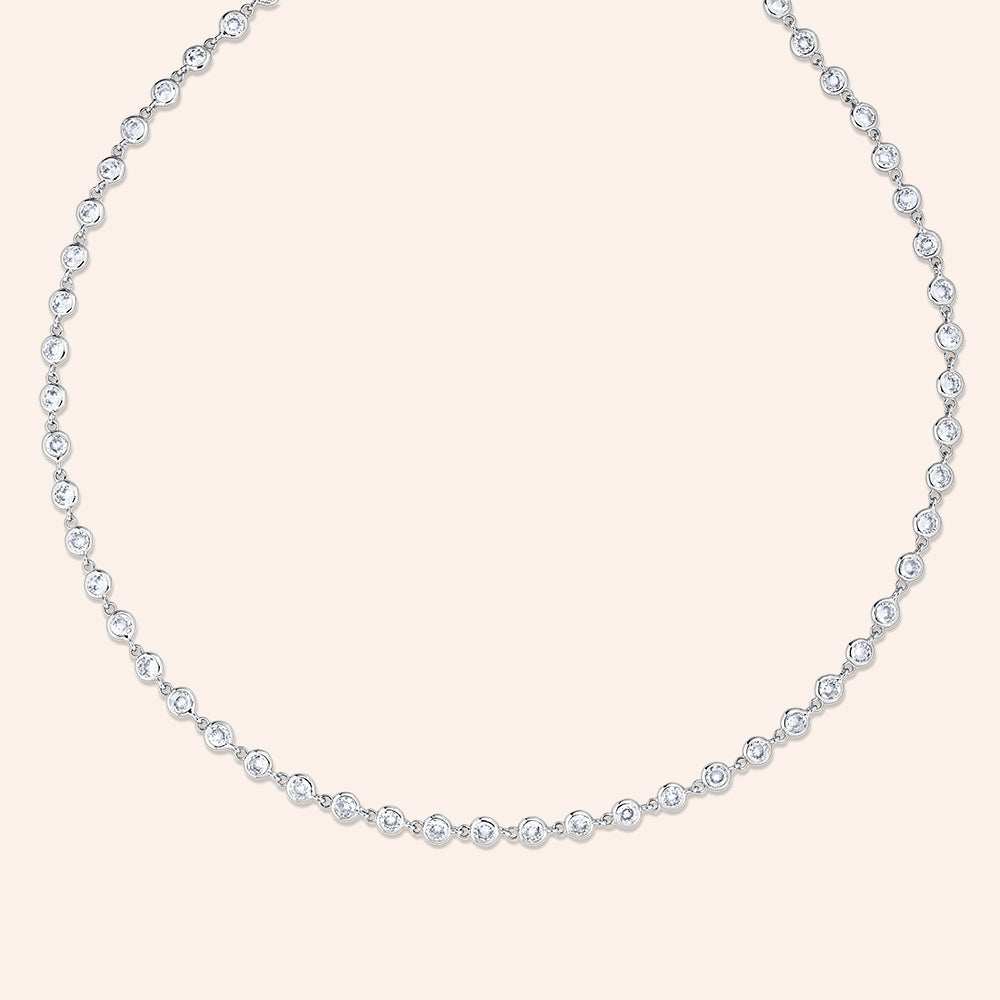 "Brielle" 10.9CTW Diamonds by the Yard Necklace