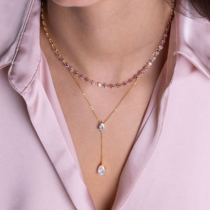 "Brielle" 10.9CTW Diamonds by the Yard Necklace