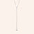 "Katie" 0.4CTW Sterling Silver Round Cut "Y" Design Necklace