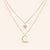 "Cosmic" 0.1CTW Pave Star & Moon Layered Necklace