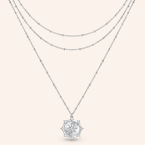 "Reagan" Star Medallion Pendant Layered Necklace