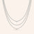 "Link it up" 0.9CTW Prong Set Round Cut Curb Chain Layered Necklace