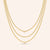 "Link it up" 0.9CTW Prong Set Round Cut Curb Chain Layered Necklace