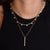 "Anahi" 9.2CTW Pave & Bezel Set Station & Bar Pendant Layering Necklaces