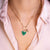 "Love Charming" Multi Charm Thin Link Chain 18" Necklace Set - Dual Heart Charms