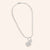 "Navigator" Multi Charm Thin Link Chain 18" Necklace Set - Compass & Drop Charms