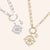 "Navigator" Multi Charm Thin Link Chain 18" Necklace Set - Compass & Drop Charms