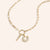 "Best of Luck" Multi Charm Thin Link Chain 18" Necklace Set - Horseshoe & Spike Charms