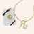 "Best of Luck" Multi Charm Thin Link Chain 18" Necklace Set - Horseshoe & Spike Charms