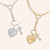"Unconditional Love" Multi Charm Medium Link Chain 22" Necklace Set - Heart & Love Charms