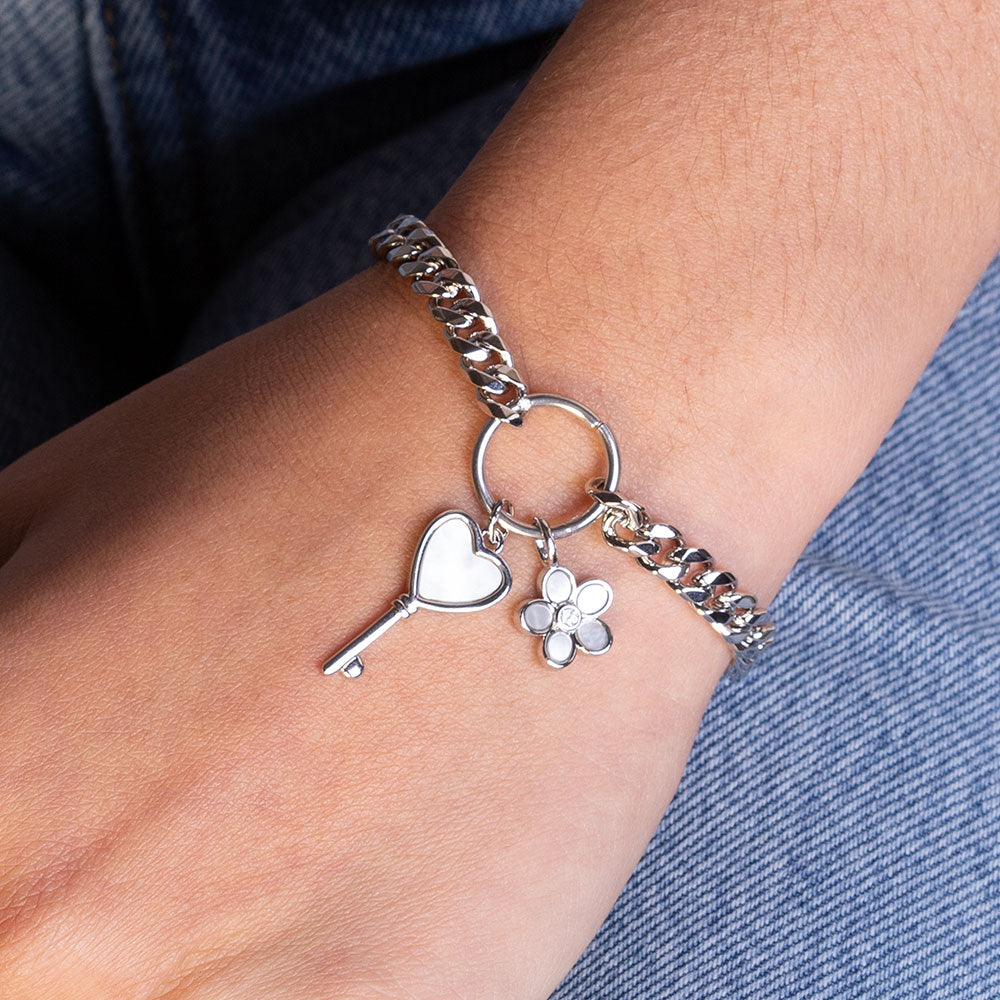 pave butterfly multi charm bracelet – Marlyn Schiff, LLC