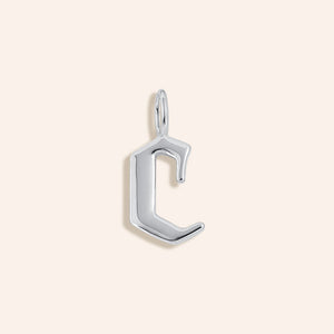 "Century" High Polished Initial Charm