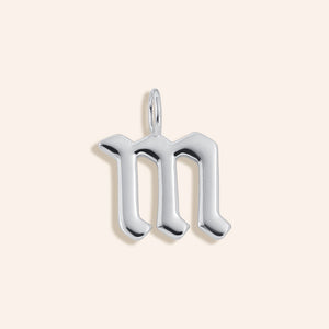 "Century" High Polished Initial Charm