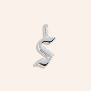 "Century" High Polished Initial Charm