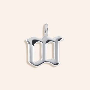 "Century" High Polished Initial Charm