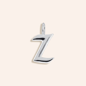 "Century" High Polished Initial Charm