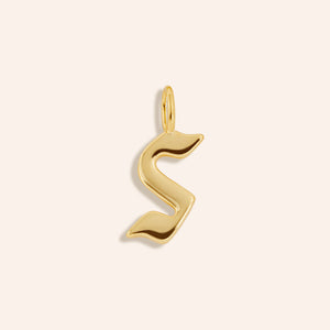 "Century" High Polished Initial Charm