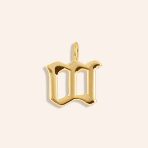 "Century" High Polished Initial Charm