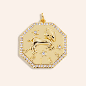 "Astro" Zodiac Medallion Charm