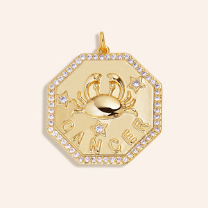 "Astro" Zodiac Medallion Charm