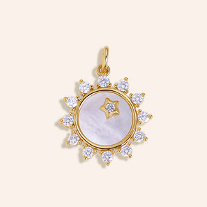 "Stella" Mother of Pearl Sun Charm