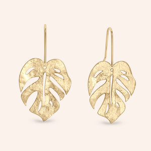 "Lily" High Polish Leaf Dangle Earrings